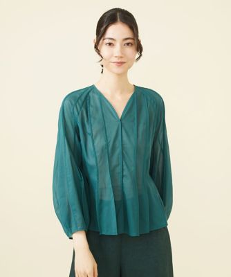 ＜Sybilla (Women)＞ボタニカルフォルムシアーブラウス