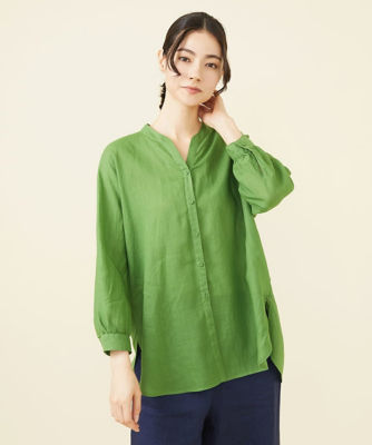 ＜Sybilla (Women)＞リネンローンロングブラウス