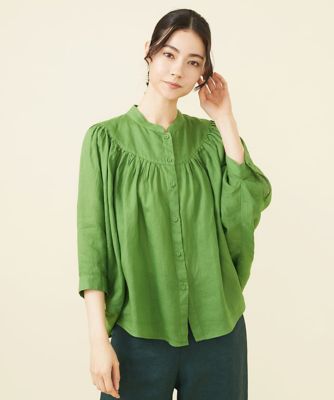 ＜Sybilla (Women)＞リネンローンピンタックブラウス