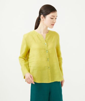 ＜Sybilla (Women)＞リネンローンボタンホール刺繍ブラウス