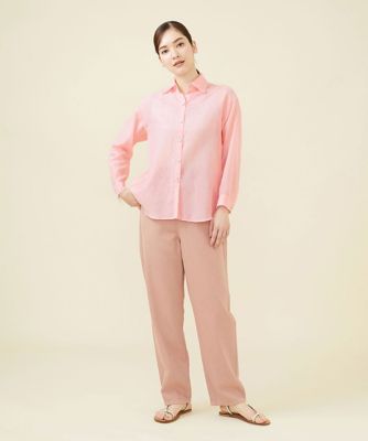 コットンシルクシアーシャツ