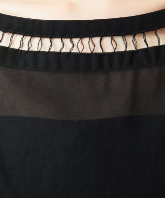 ハシゴ刺繍シアーブラウス