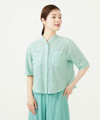 Sybilla✨シビラ フリル ブラウス ダークグリーン M コットン シビラ 