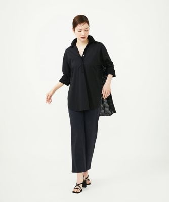 コットンレースドッキングロングブラウス | Sybilla (Women)/シビラ