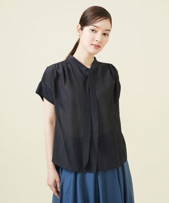 シルクコットンボウタイブラウス
