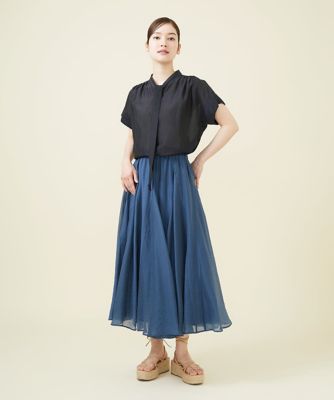 シルクコットンボウタイブラウス