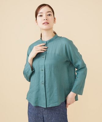 Sybilla (Women)/シビラ リネンローンボタンホールステッチブラウス