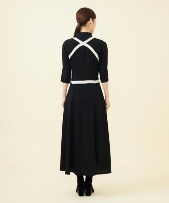 SMART DRESS】サテンカットワークドレス | Sybilla
