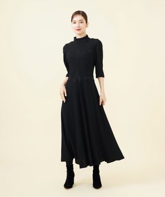 SMART DRESS】サテンカットワークドレス | Sybilla