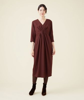 ＜Sybilla (Women)＞ウールアムンゼンタックデザインドレス