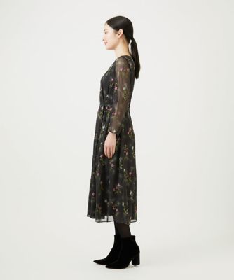ドットフラワー刺繍ドレス | Sybilla (Women)/シビラ | 三越伊勢丹