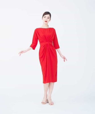【ドラマ着用】【ｓｙｂｉｌｌａ　ｔｈｅ　ｄｒｅｓｓ】センタータックデザインドレス