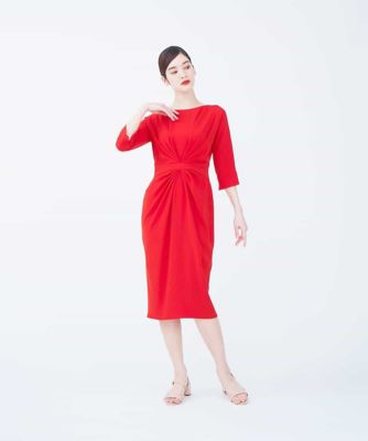 【ドラマ着用】【ｓｙｂｉｌｌａ　ｔｈｅ　ｄｒｅｓｓ】センタータックデザインドレス