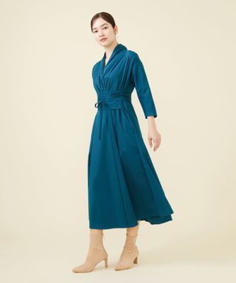 【ドラマ着用】ウエストベルトカシュクールドレス