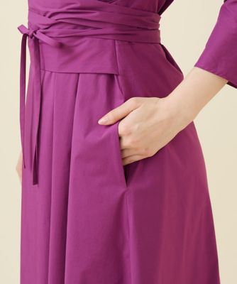 【ドラマ着用】ウエストベルトカシュクールドレス