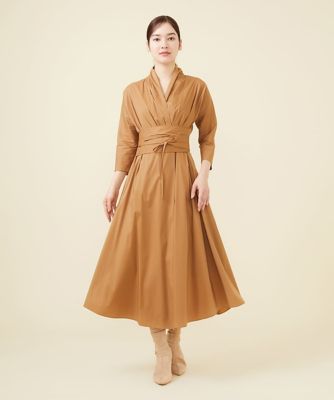 【ドラマ着用】ウエストベルトカシュクールドレス