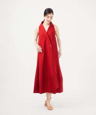 SMART DRESS】オフカラーアメリカンスリーブドレス