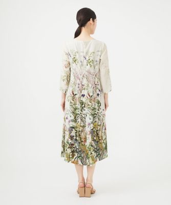 NO.6 NESSA シルクフラワープリントボウタイドレス NO.6 NESSA シルクフラワープリントボウタイドレス
