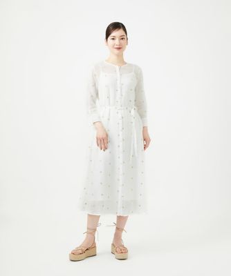 ダイヤ刺繍リネンドレス | Sybilla (Women)/シビラ | 三越伊勢丹