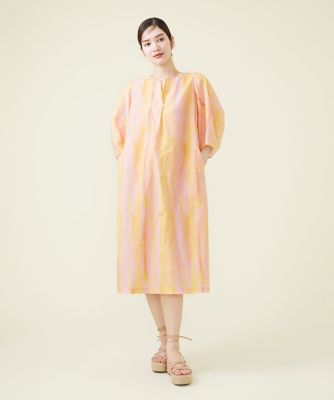 コットンシルクプリントカフタンドレス | Sybilla (Women)/シビラ  