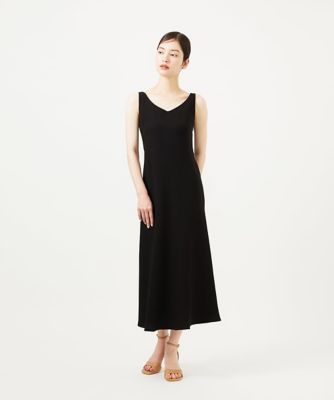 Ｖネックロングドレス