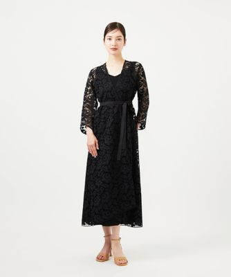 Ｖネックロングドレス