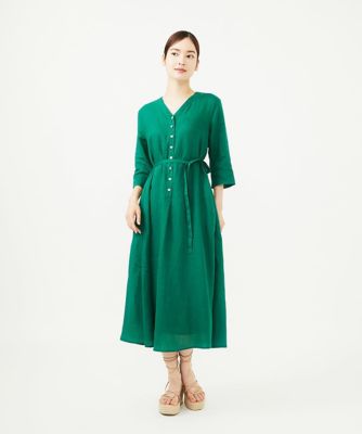 ＜Sybilla (Women)＞リネンローンボタンデザインドレス