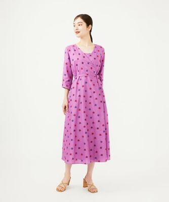 アスタリスク刺繍ラップドレス | Sybilla (Women)/シビラ | 三越伊勢丹