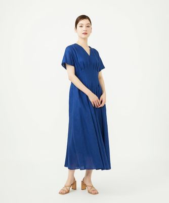 平織りリネンタックデザインドレス | Sybilla (Women)/シビラ | 三越