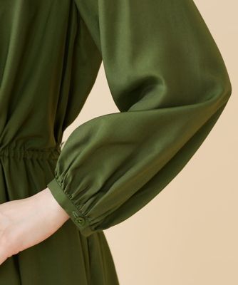 シルクレーヨンギャザードレス