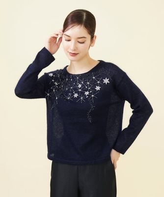 Sybilla (Women)/シビラ 【WINTER BLUE】スターリースカイビーズ刺繍プルオーバー