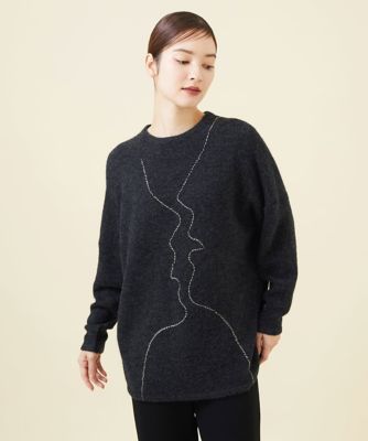 ＜Sybilla (Women)＞トロンプルイユフェイス刺繍プルオーバー