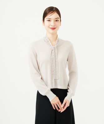 ＜Sybilla (Women)＞レースボウタイプルオーバー