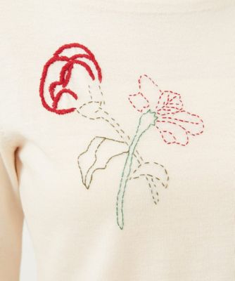 ステッチフラワー刺繍プルオーバー | Sybilla (Women)/シビラ