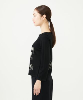シビラ　花柄刺繍　トップス ステッチフラワー刺繍プルオーバー | Sybilla (Women)/シビラ | 三越