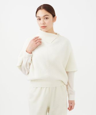 Sybilla (Women)/シビラ 【PURE】アシンメトリーオフタートルプルオーバー