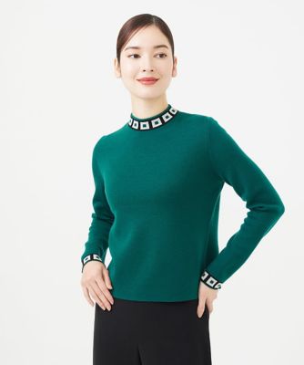 【ＴＩＬＥ】タイルモチーフハイネックプルオーバー