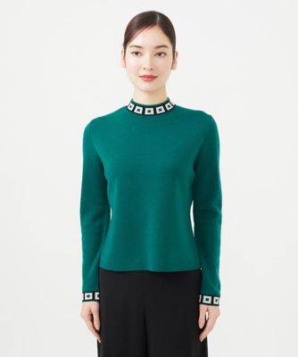 【ＴＩＬＥ】タイルモチーフハイネックプルオーバー