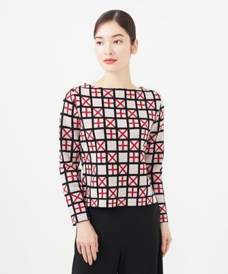 Sybilla (Women)/シビラ 【TILE】タイルモチーフボートネックプルオーバー