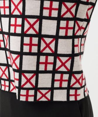【ＴＩＬＥ】タイルモチーフボートネックプルオーバー
