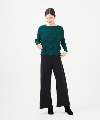 SYBILLA シビラ　ウェーブデザインプルオーバーニット ウェーブデザインプルオーバー(ニット・セーター) | Sybilla