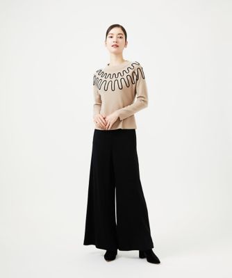 バイカラーコード刺繍ニット | Sybilla (Women)/シビラ | 三越伊勢丹