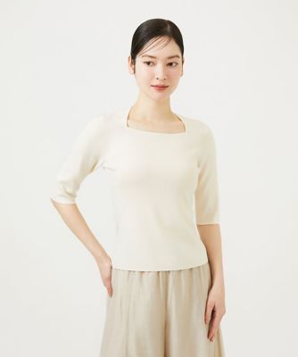 ＜Sybilla (Women)＞スクエアネックニット