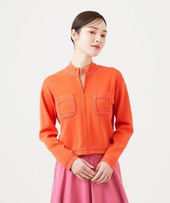 ＜Sybilla (Women)＞配色ステッチカーディガン