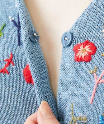 ビーズフラワー刺繍カーディガン | Sybilla (Women)/シビラ | 三越