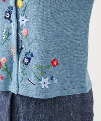 ビーズフラワー刺繍カーディガン | Sybilla (Women)/シビラ | 三越