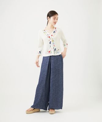 【新品未使用✨】Sybilla シビラ 花柄刺繍 メッシュカーディガン Mサイズ ビーズフラワー刺繍カーディガン | Sybilla (Women)/シビラ | 三越