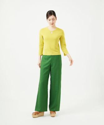 美品✨Sybilla シビラ　バルーン パンツ　ニット　グリーン　Mサイズ ダイヤキーホールニット | Sybilla (Women)/シビラ | 三越伊勢丹