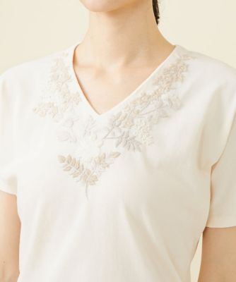 ガーデンフラワー刺繍プルオーバー