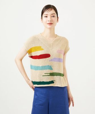 ＜Sybilla (Women)＞ハンドペイント柄プルオーバー